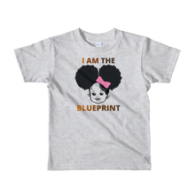 Load image into Gallery viewer, Girls Short sleeve "I Am the Blueprint" t-shirt (Ages 2-6)