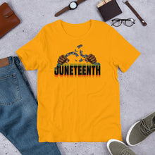 Load image into Gallery viewer, Short-Sleeve "Broken Chains Juneteenth" Unisex T-Shirt