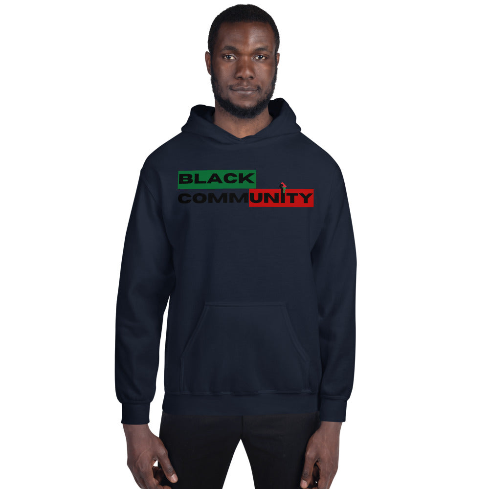 Unisex Black Community Hoodie – Mocha Gemini L.L.C.
