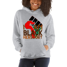 Load image into Gallery viewer, Women’s “I Am Black HERSTORY” Hoodie
